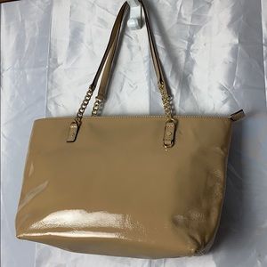Michael Kors Nude leather Jet Set tote